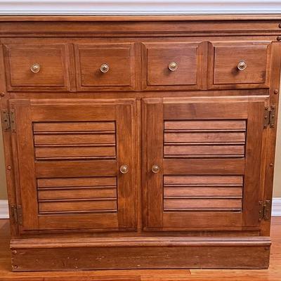 Solid Maple Dove Tailed Heywood-Wakefield Buffet 