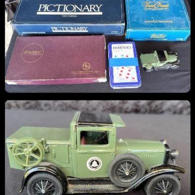 Game Night Board Games And A Die Cast Truck From American Telephone & Telegraph Co  