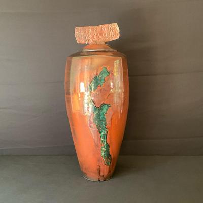 Artisan Signed Decorative Ceramic Vase