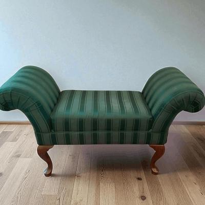 Green Upholstered Bench