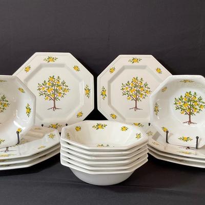 Johnson Bros England Ironstone Lemon Tree Dishes