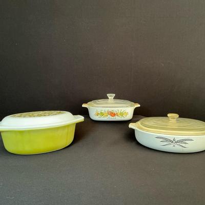 Vintage Assorted Baking Dishes 