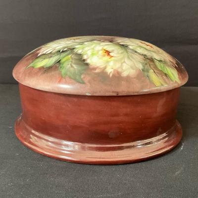 Porcelain Box Hand Painted By Odette Aguiar 