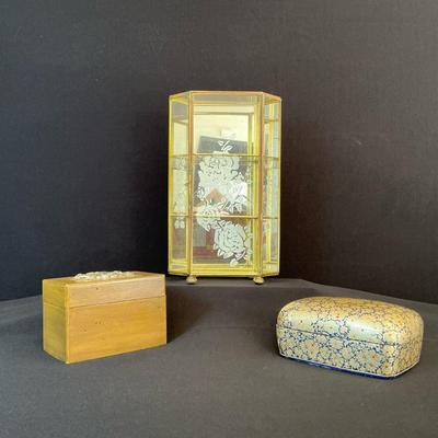 Vintage Glass Display Cabinet Glass Box And Friends