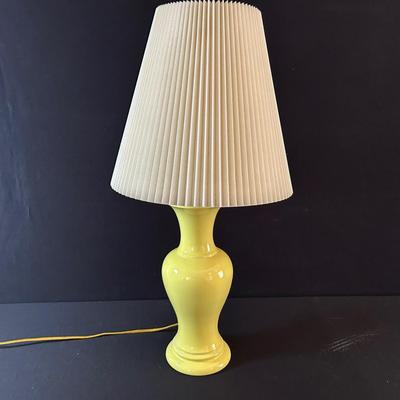 Lemon Yellow Ceramic Lamp