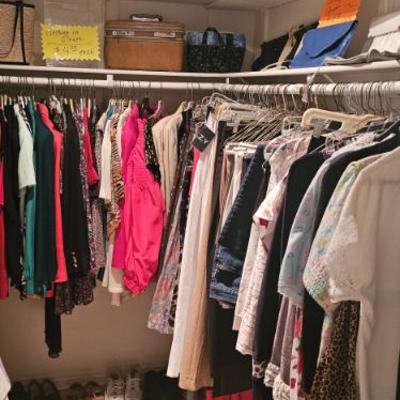 Ladies clothing $2 each, T Shirts $1 each