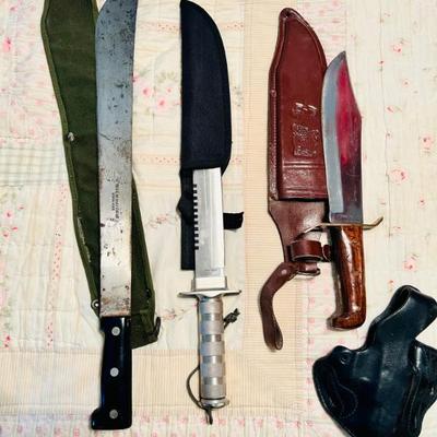 Machete, Bowie knives