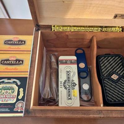 Humidor with cigars