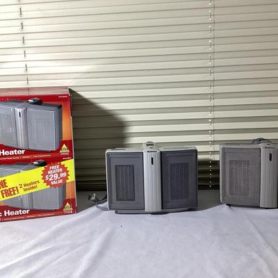 Holmes Twin Ceramic Heaters with Original Box