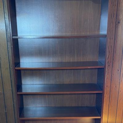 Classic Mahogany 5-Shelf Bookcase