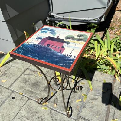 Square Barn Accent Table 