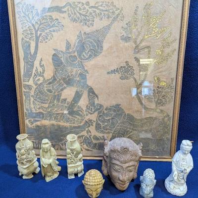 Collection of South East Asian Figurines and Artwork