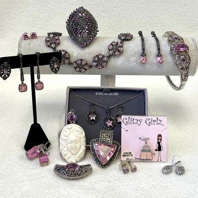 Sterling Silver Sweet Pink Jewelry 