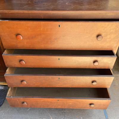 Antique Four Drawer Dresser Chest 