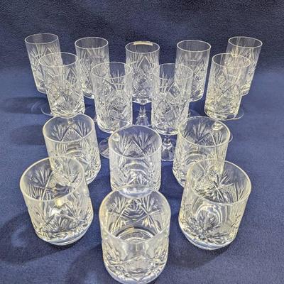 Vintage Rosenthal Tumbler And Goblet Glasses Set Of 15