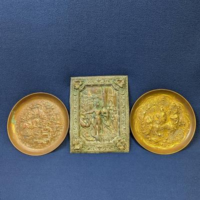 Vintage Copper Decorative Wall Hangings Middle Eastern