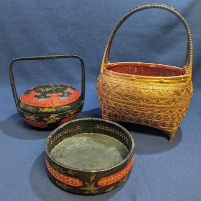 Chinese Wedding Baskets Vintage 1940s-1950s