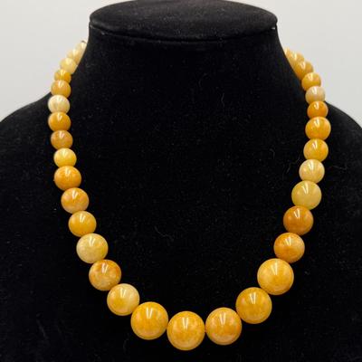 Jay King Yellow Opal Sterling Silver Necklace DTR