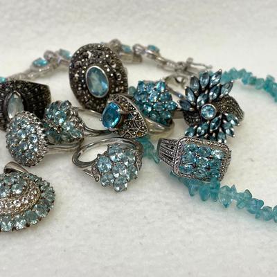 Sterling Silver Light Blue Jewelry