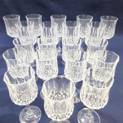 Longchamp (Clear) Wine Glasses by Cristal D'Arques - Durand