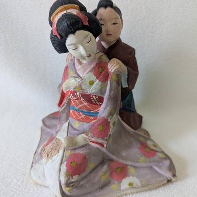 Erotic Vintage Japanese Hakata Shunja Dolls, Repaired, Some Damage