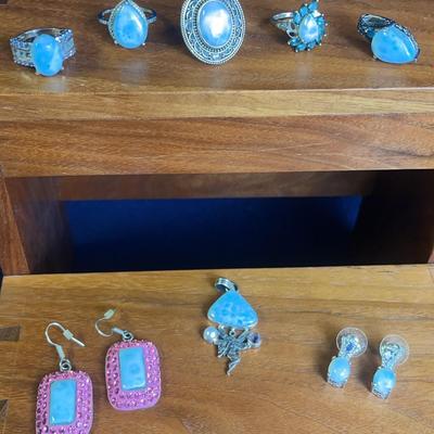 Sterling Silver Larimar Jewelry