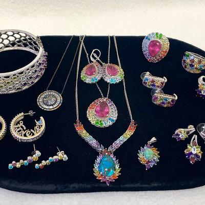 Sterling Silver Rainbow Jewelry