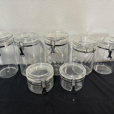 Set Of Plastic Sealing Canisters 