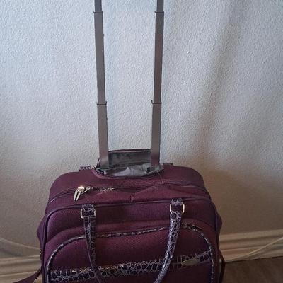Samsonite Purple Carry On Roller Bag
