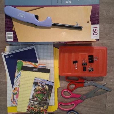 Various Office Supplies And Batteries
