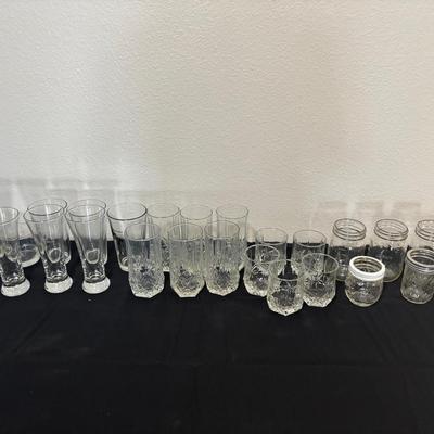 Large Set Of Cups And Mason Jars 