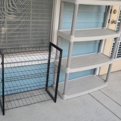 Outdoor Plastic and Metal Shelves