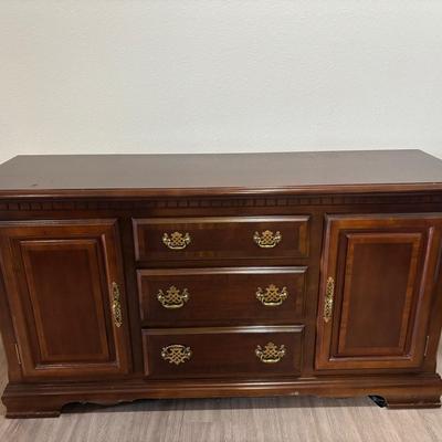 Wooden Buffet Storage Table 