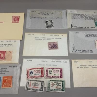 US Stamps- Early 1900's White House Figures, Credo, Sesquicentennial, Confederate States