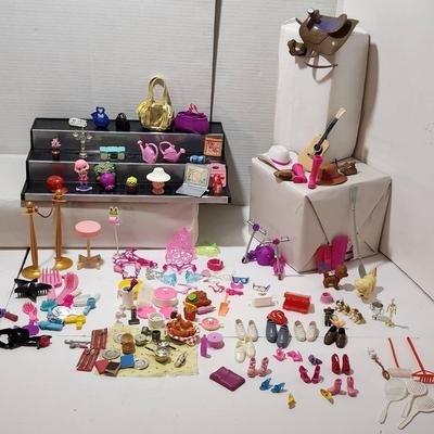Large Lot of Barbie Accessories