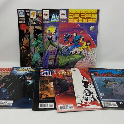 Comics- Malibu, Wildstorm & Valiant Comics: Robot Fighter, Thunderbolt Jaxon, Midnighter