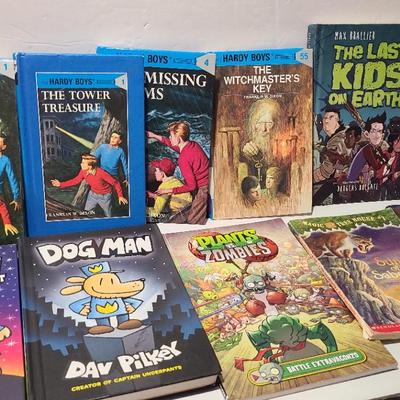 Adventure/Humor Books For Young Readers (Dog Man, Hardy Boys, Magic Treehouse, Etc)