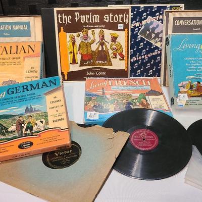 Language Courses (4), Gospel/ Christian, And The Purim Story On 33s