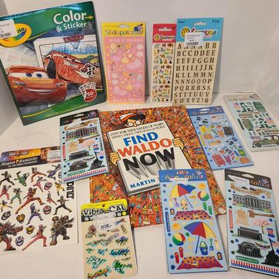 Unopened Stickers Sets, New Lightning McQueen Coloring Book, Where's Waldo?