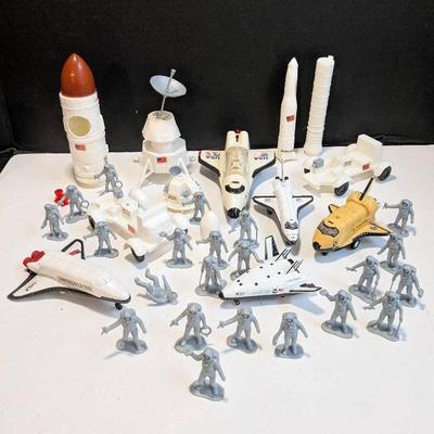 Nasa Toy Figures - Rockets, Airplanes + Astronauts