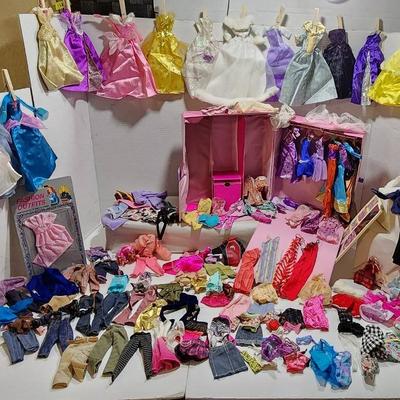 Large Lot of Barbie Clothes (and other Brands Of Clothing)