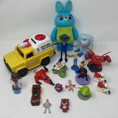 Disney Figures: Characters From Big Hero 6, Incredibles, Toy Story, Monsters Ink