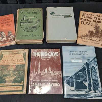 Vintage Guidebooks: Colonial Williamsburg, Cape Cod Stories, Green Grass Of Wyoming ,