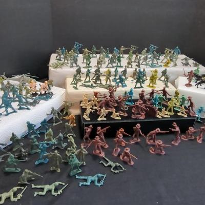 Army Men From Variety Of Tours/ Wars &  Cowboys And Indians And Frontiersman 