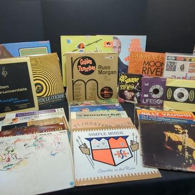 Vintage Grab Bag Of Records 33.5 And (3) 45