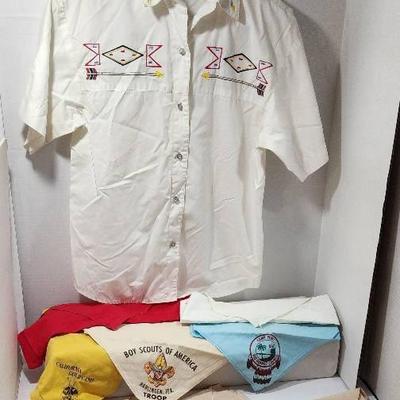 Boy Scouts Neckerchiefs, Shirt (Size Unknown) & More