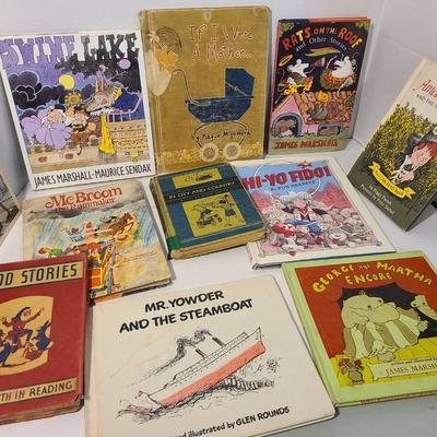 Vintage Hardback Children's Books - Incl Apparent Signed James Marshall