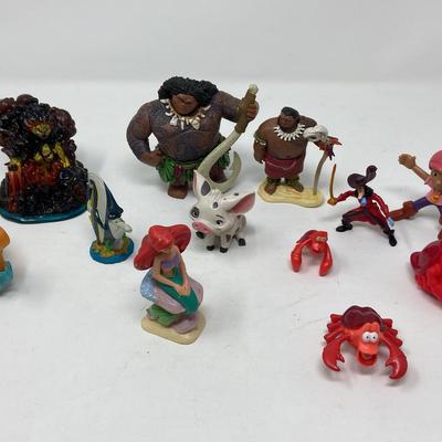 Disney Figures: Characters From Moana, Little Mermaid, Peter Pan, Nemo 