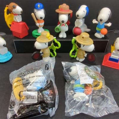 Snoopy Backpack Clip Figurines 