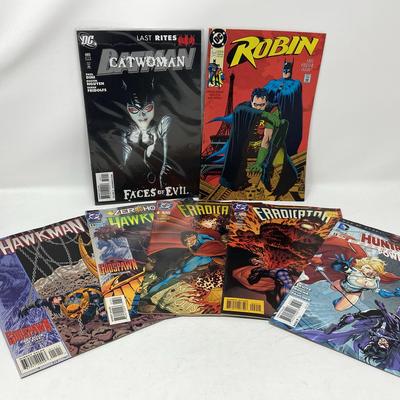 DC Comics: Catwoman, Robin, Hawkman, Eradicator & Death Game